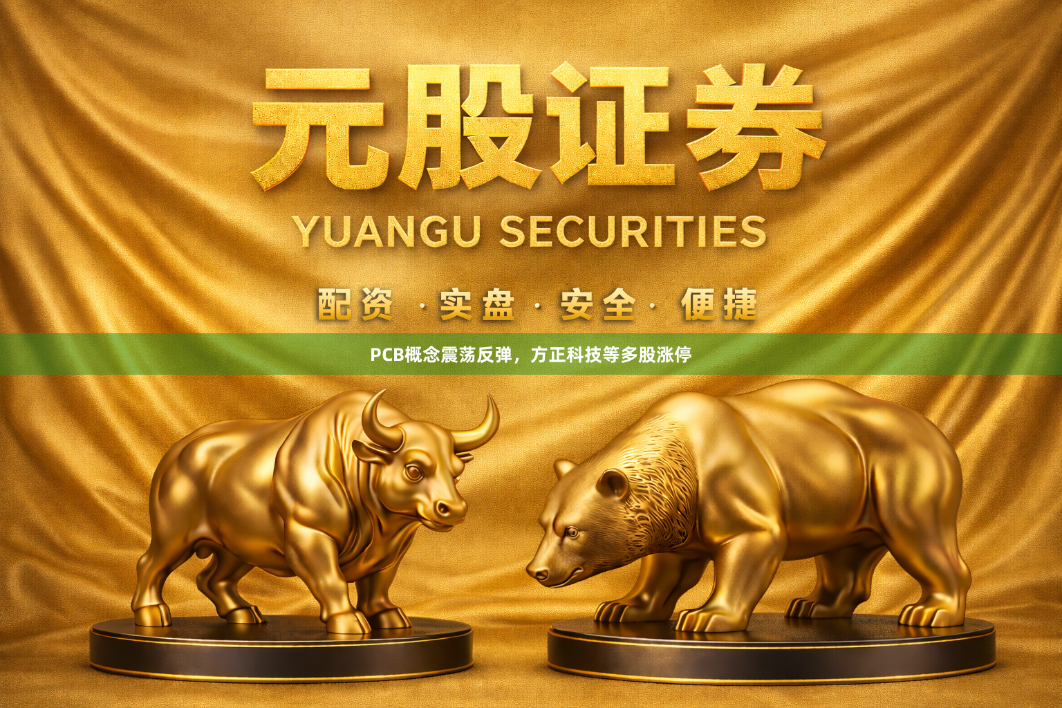 PCB概念震荡反弹，方正科技等多股涨停