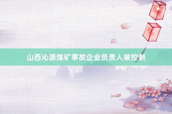 山西沁源煤矿事故企业负责人被控制