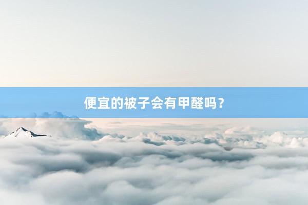 便宜的被子会有甲醛吗？
