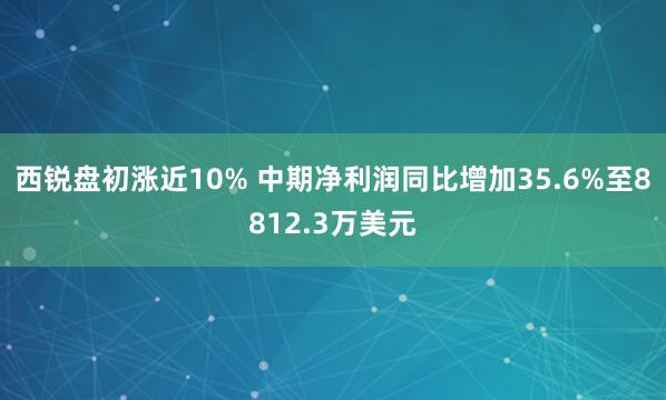 西锐盘初涨近10% 中期净利润同比增加35.6%至8812.3万美元