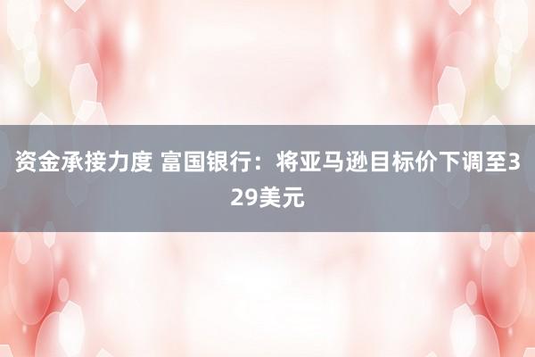 资金承接力度 富国银行：将亚马逊目标价下调至329美元